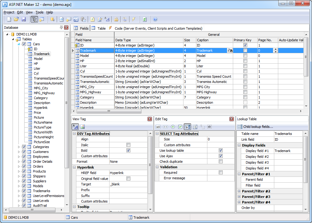 ASP.NET Maker截图