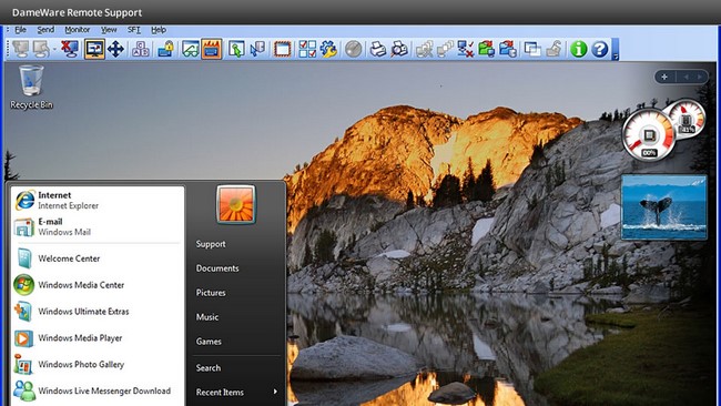 DameWare Remote Support（远程控制工具）截图