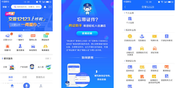 皖警便民服务e网通app截图