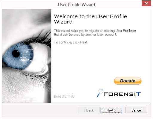 User Profile Wizard截图