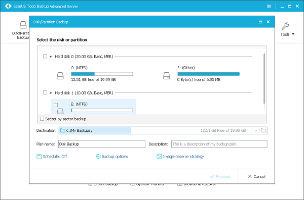 EaseUS Todo Backup（硬盘备份还原软件）截图