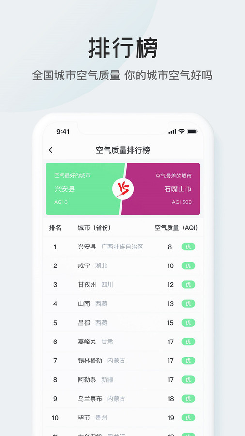 51天气App截图