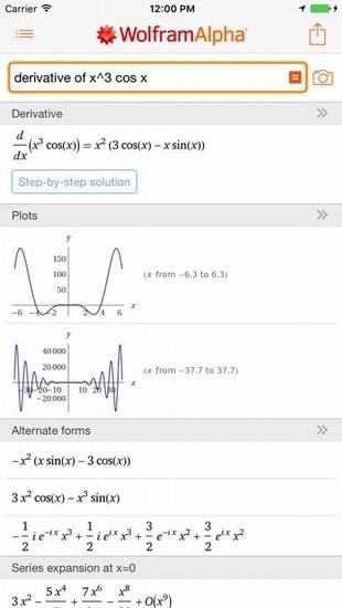 Wolfram Alpha app下载截图