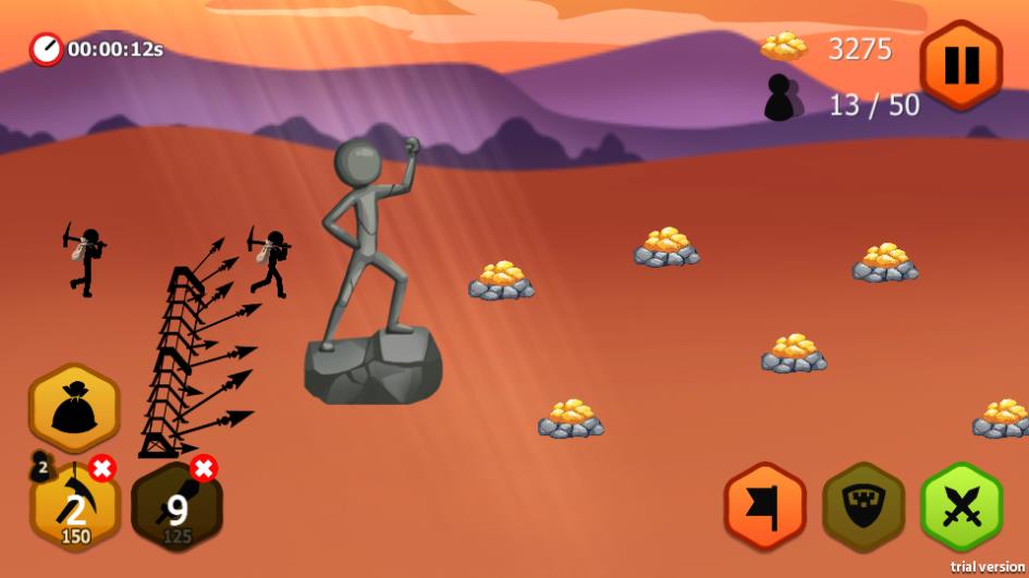 火柴人棍棒之战（Stickman Battle 3）截图