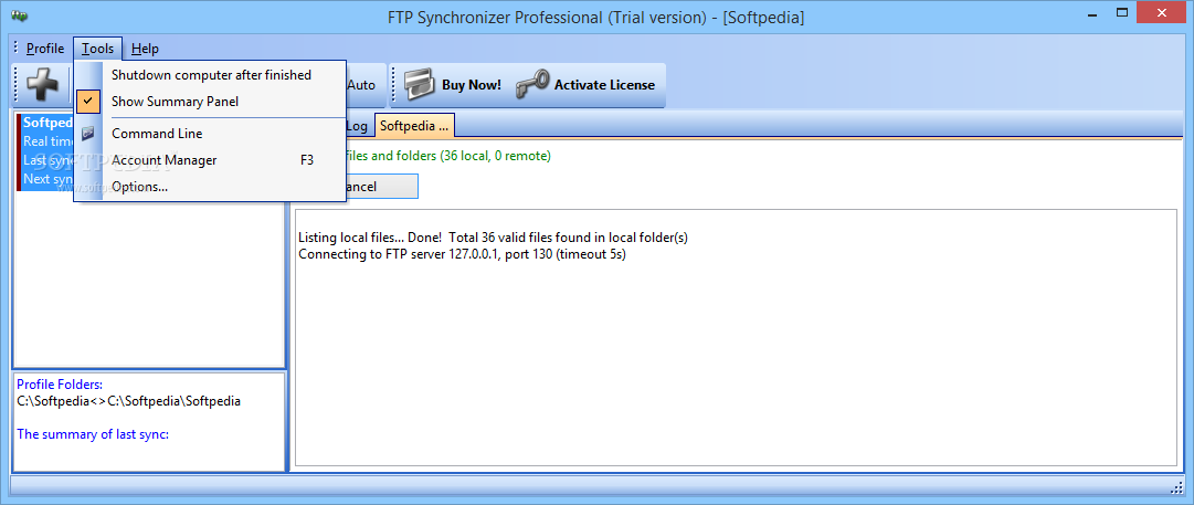 FTP Synchronizer截图