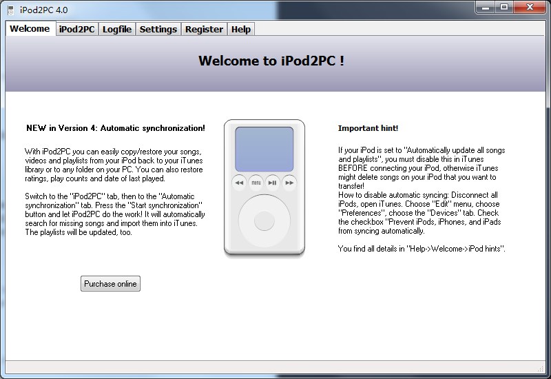 iPod2PC截图